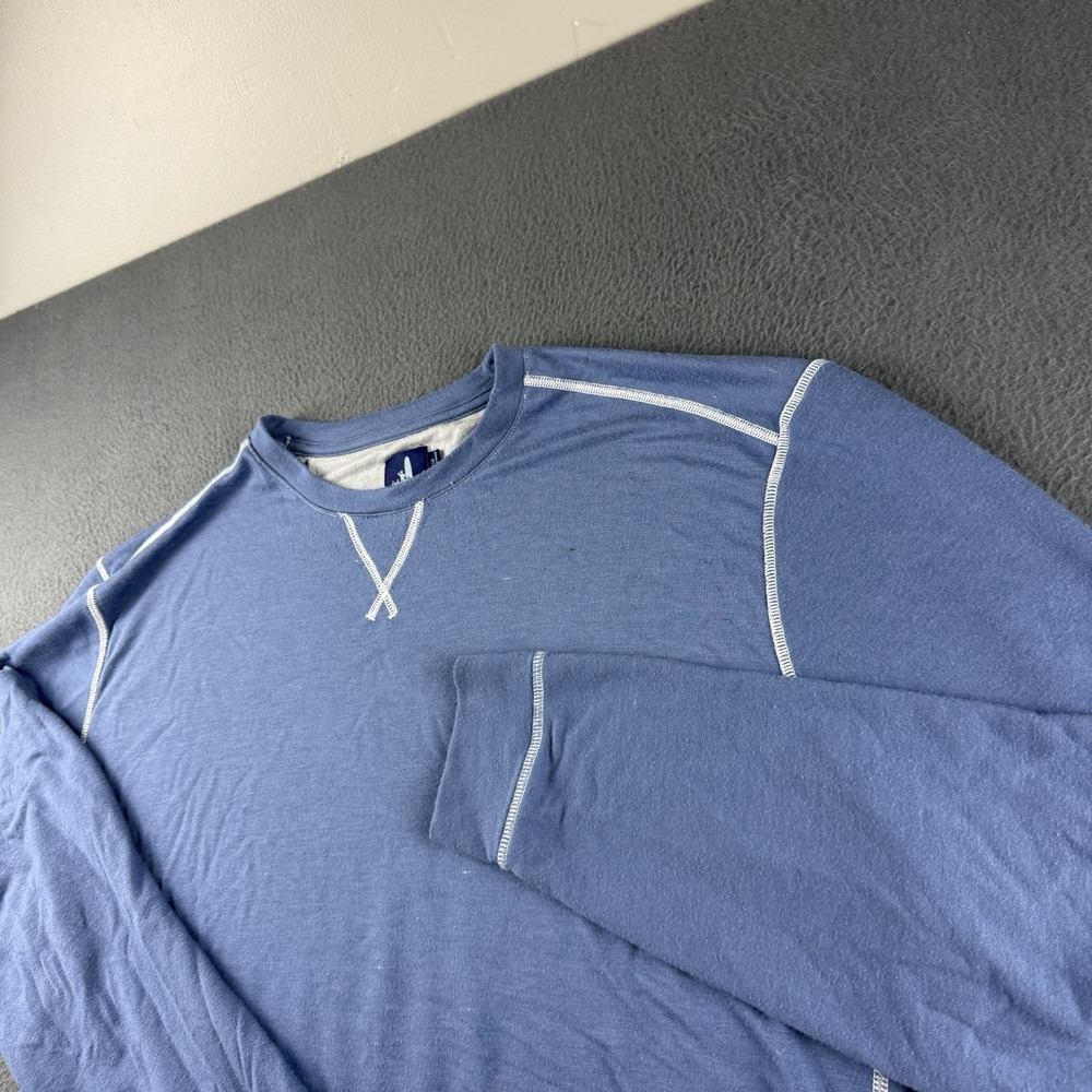 Johnnie O Sweatshirt Men's 2XL Blue Archer French Terry Pullover Golf Stretch